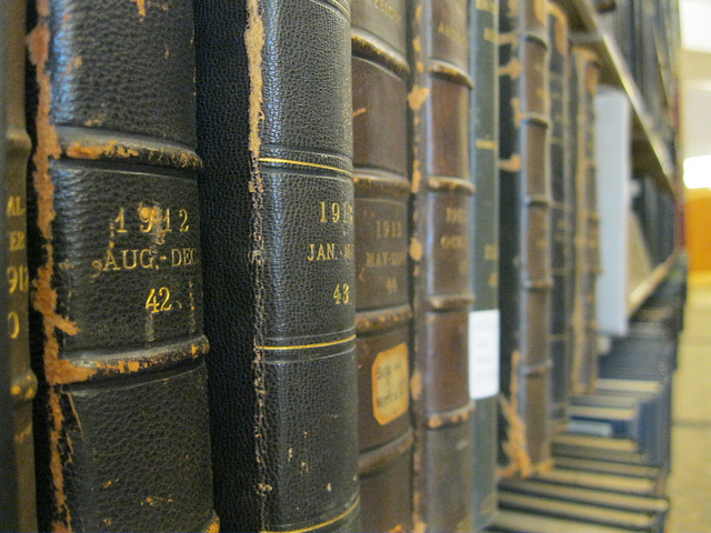 Shelf of journals