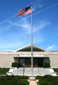Front steps of National Library of Medicine, 2008, photo courtesy of NIH Image Bank
