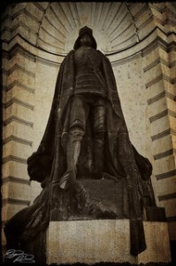 Image of the statue of the Golem of Prague at the entrance to the Jewish Quarter of Prague by flickr user D_P_R. Used by permission.